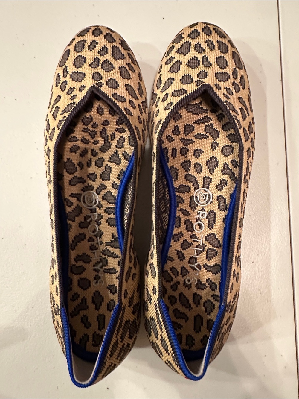 Rothy's leopard print  Knit Flats